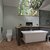 Alfi brand Rectangular Solid Surface Smooth Resin Soaking Bathtub, 67'' White Bathtub Lifestyle In Use View