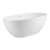 ALFI brand 59" White Oval Solid Surface Resin Soaking Bathtub, 59-1/8" W x 29-1/8" D x 22-1/2" H