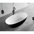 ALFI brand 59" Black & White Matte Oval Solid Surface Resin Soaking Bathtub, 59-1/8" W x 29-1/8" D x 22-1/2" H