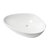 ALFI brand Fancy Above Mount Ceramic Sink, 23'' White Ceramic Sink Product Angle View