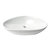 ALFI brand Fancy Above Mount Ceramic Sink, 23'' White Ceramic Sink Product Front View