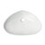 ALFI brand Fancy Above Mount Ceramic Sink, 23'' White Ceramic Sink Product Overhead View