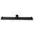 ALFI brand Linear Shower Drain with Groove Holes, 24'' Black Matte S/ Steel Product Bottom View