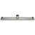 ALFI brand 24'' Modern Linear Shower Drain with Groove Lines, 24'' W x 3'' D x 3-1/8'' H, 24'' Drain w/ Groove Lines S/ Steel, Bottom View