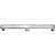 ALFI brand 32'' Modern Linear Shower Drain with Solid Cover, 32'' W x 3'' D x 3-1/8'' H, 32'' Drain w/ Cover Brushed S/ Steel, Product Overhead Front View