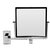 ALFI brand 8'' Square Wall Mounted 5X Magnify Cosmetic Mirror, Polished Chrome Product Front View