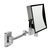 ALFI brand 8'' Square Wall Mounted 5X Magnify Cosmetic Mirror in Polished Chrome, 8'' W x 17-1/8'' D x 12-7/8'' H