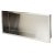 24" x 12" Brushed Stainless Steel Empty Angle View