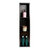 ALFI brand Vertical Triple Shelf Shower Niche, 8'' x 36'' Brushed Black Product Front View