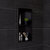 ALFI brand ABNP1224-BB 12'' x 24'' Vertical Double Shelf Shower Niche, 12'' W x 24'' D x 4'' H, 12'' x 24'' Brushed Black Double Shelf, Installed Front View