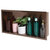 ALFI brand ABNP2412-BC 24'' x 12'' Horizontal Single Shelf Shower Niche, 24'' W x 12'' D x 4'' H, 24'' x 12'' Brushed Copper Single Shelf, Product Angle In Use View