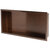 ALFI brand ABNP2412-BC 24'' x 12'' Horizontal Single Shelf Shower Niche, 24'' W x 12'' D x 4'' H, 24'' x 12'' Brushed Copper Single Shelf, Angle View