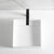 White Matte - Concealed Drain - Top