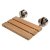 Brushed Nickel Angle View w/ Round Brackets