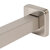 ALFI brand 16'' W Square Wall Shower Arm, 15-3/4'' W x 2-7/8'' D x 1'' H, Brushed Nickel, Arm to Wall Close Up View