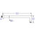 Alfi brand 20'' W Round Wall Shower Arm, Dimensions