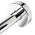 ALFI brand 6'' Round Ceiling Shower Arm, Polished Chrome, Close Up View