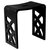Alfi brand Modern Silhouette Solid Surface Resin Bathroom / Shower Stool, Seat Weight Capacity: 330 lbs, Black Matte Product View