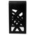 Alfi brand Modern Silhouette Solid Surface Resin Bathroom / Shower Stool, Seat Weight Capacity: 330 lbs, Black Matte Side View