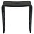 Alfi brand Modern Silhouette Solid Surface Resin Bathroom / Shower Stool, Seat Weight Capacity: 330 lbs, Black Matte Overhead Front View