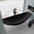 ALFI brand Hammock Tub1-BM Black Matte 79'' Acrylic Suspended Wall Mounted Hammock Bathtub, 78-3/4" W x 33-1/2" D x 22-1/4" H