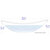 ALFI brand Hammock Tub1-WM White Matte 79'' Acrylic Suspended Wall Mounted Hammock Bathtub, 78-3/4" W x 33-1/2" D x 22-1/4" H