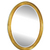 Alno Framed Oval Bathroom Mirror, 22"W x 32"H