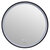 Ancerre Designs Cirque 30'' Round LED Black Framed Mirror with Defogger and Dimmer, 110V, 6000K Color Temperature, Product View