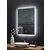Ancerre Designs Frysta 24'' W x 40'' H LED Frameless Rectangualar Mirror with Dimmer and Defogger, 110V, 6000K Color Temperature, LED On Angle View 2