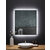 Ancerre Designs Frysta 30'' W x 40'' H LED Frameless Rectangualar Mirror with Dimmer and Defogger, 110V, 6000K Color Temperature, LED On Front View