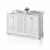 Ancerre Designs Audrey 60'' White / Italian Carrara Top - Angle View