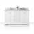 Ancerre Designs Audrey 60'' White / Italian Carrara Top / Gold Hardware - Display View