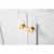 Ancerre Designs Audrey 60'' White / Italian Carrara Top / Gold Hardware - Close-Up-Drawers View 2