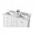 Ancerre Designs Audrey 60'' White / Italian Carrara Top / Gold Hardware - Close-Up-Top View 1