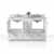 Ancerre Designs Audrey 60'' White / Italian Carrara Top - Front Open View 1