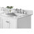 Ancerre Designs Audrey 60'' White / Italian Carrara Top - Close-Up-Top View 2