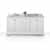 Ancerre Designs Audrey 72'' White / Italian Carrara Top / Gold Hardware - Display View