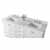 Ancerre Designs Audrey 72'' White / Italian Carrara Top - Close-Up-Top