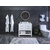 Ancerre Designs Elizabeth 36'' Bath Vanity in White with Italian Carrara White Marble Vanity top and White Undermount Basin, 36''W x 22''D x 34-1/2''H