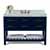 Heritage Blue /Italian Carrara Top / Gold Hardware - Display View
