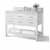 White / Italian Carrara Top / Gold Hardware - Angle View