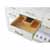 White / Italian Carrara Top / Gold Hardware - Close - Up-Drawers View 2