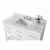 White / Italian Carrara Top - Close - Up-Top View 1