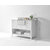 Ancerre Designs Hayley 48'' Bath Vanity Set w/ Cabinet Base in White, Italian Carrara White Marble Vanity Top, and White Farmhouse Apron Basin