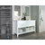 Ancerre Designs Hayley 60'' Bath Vanity Set w/ Cabinet Base in White, Italian Carrara White Marble Vanity Top, and White Farmhouse Apron Basin