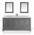 Ancerre Designs Audrey 70'' Sapphire Gray / Italian Carrara Top - Display View