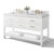 Ancerre Designs Elizabeth 60" Bath Vanity Set in White, Angle View