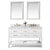 Ancerre Designs Elizabeth 60" Bath Vanity Set in White, Product View