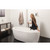 Aquatica PureScape™ Freestanding Oval Acrylic Bathtub, High Gloss White