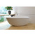 Aquatica PureScape AquateX™ Spoon 2-Egg Shaped Freestanding Solid Surface Bathtub, Matte White